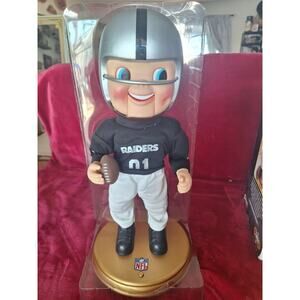 Rockin Randall Oakland Raiders singing & dancing large 17" doll with box, WORKS!
